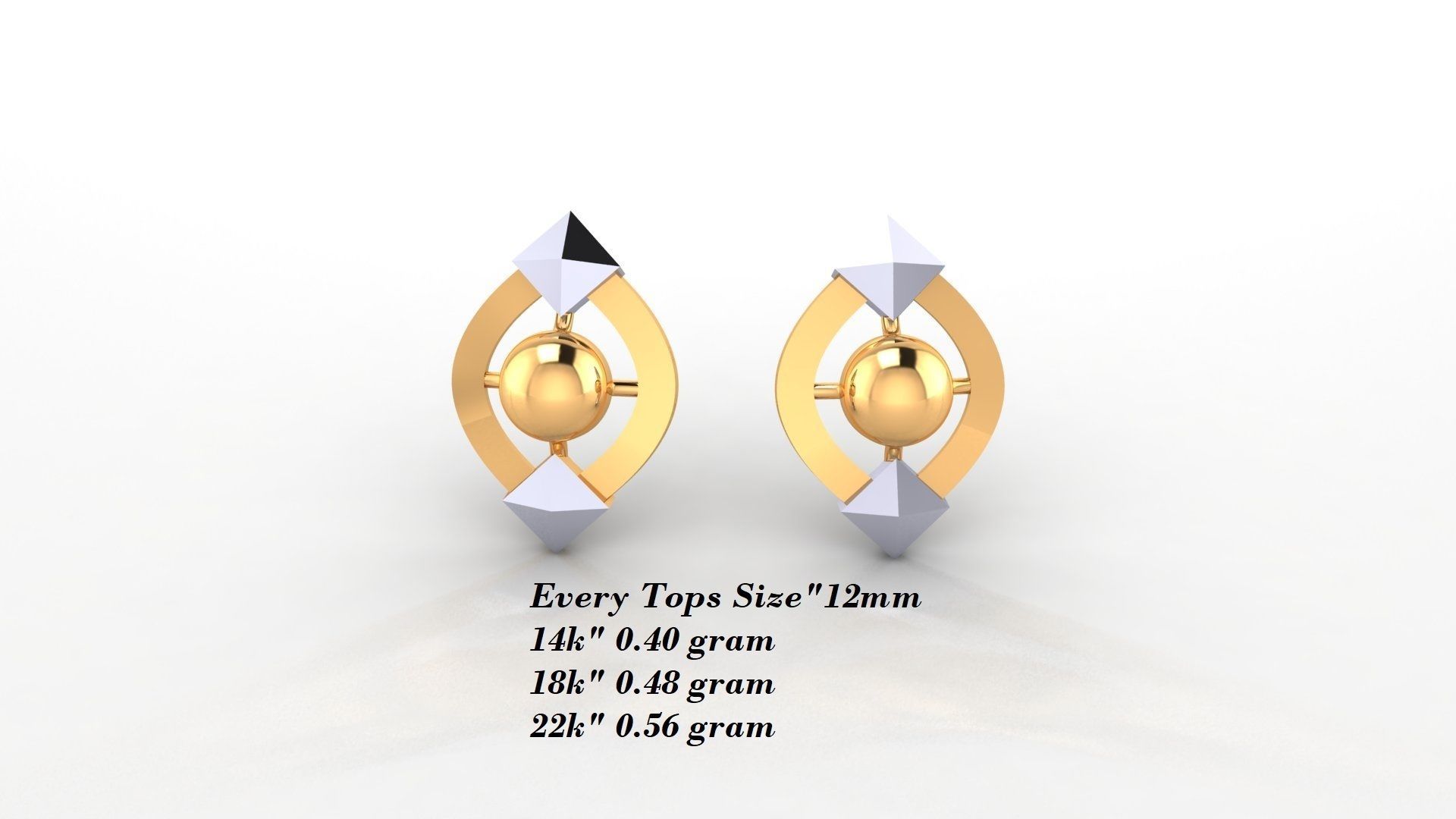 Earrings 50 3D print model_33