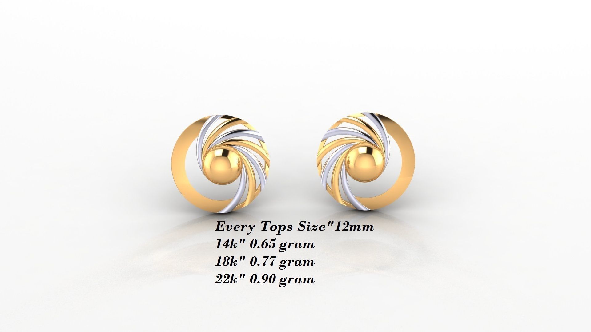 Earrings 50 3D print model_12