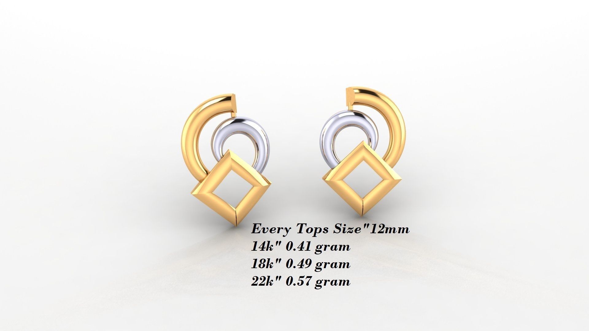 Earrings 50 3D print model_28
