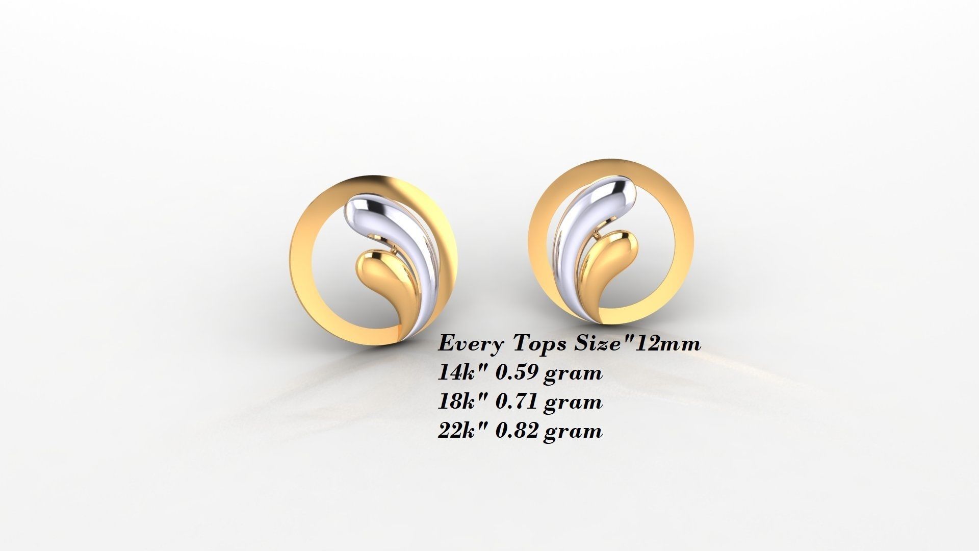 Earrings 50 3D print model_34