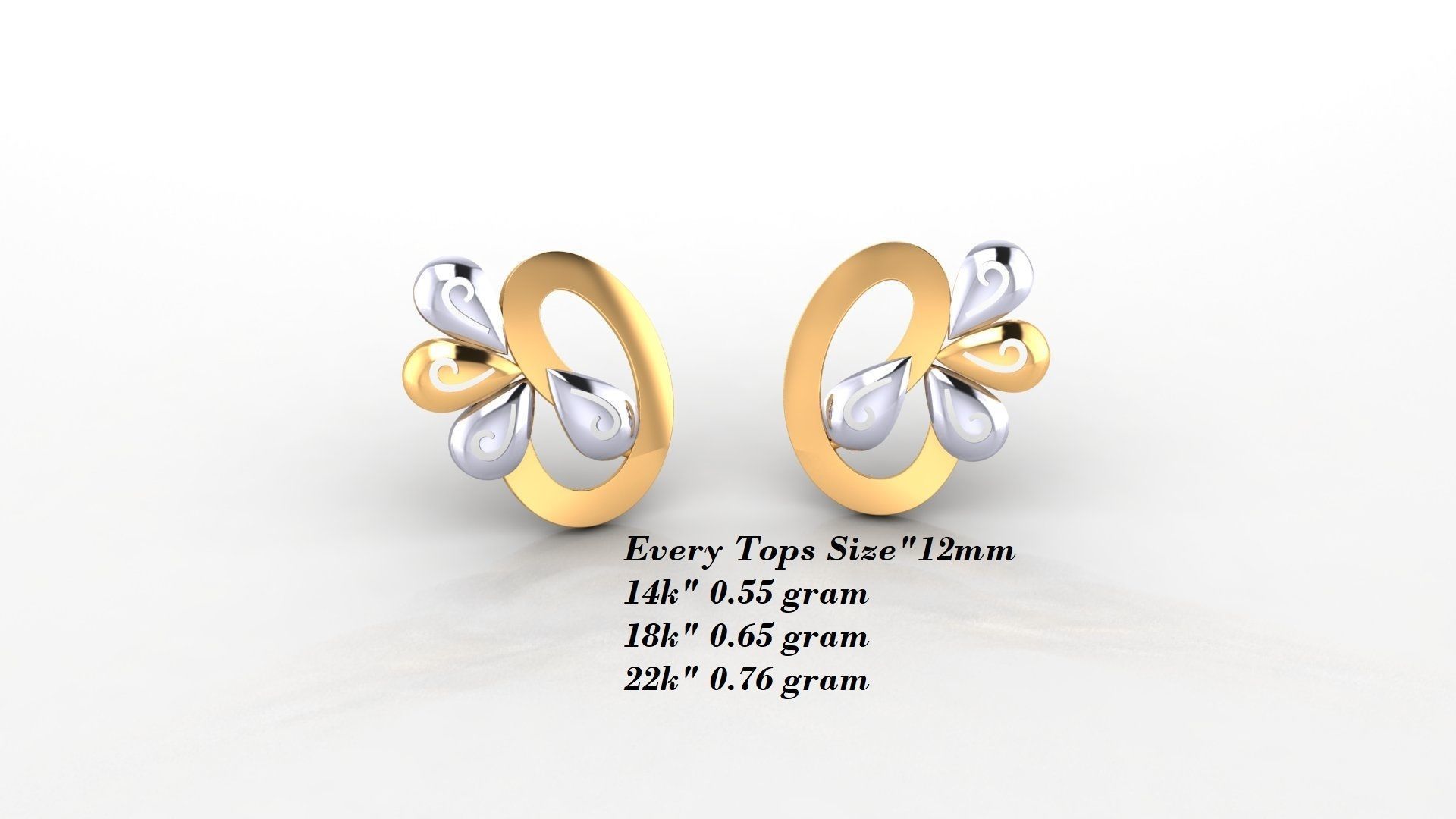 Earrings 50 3D print model_43