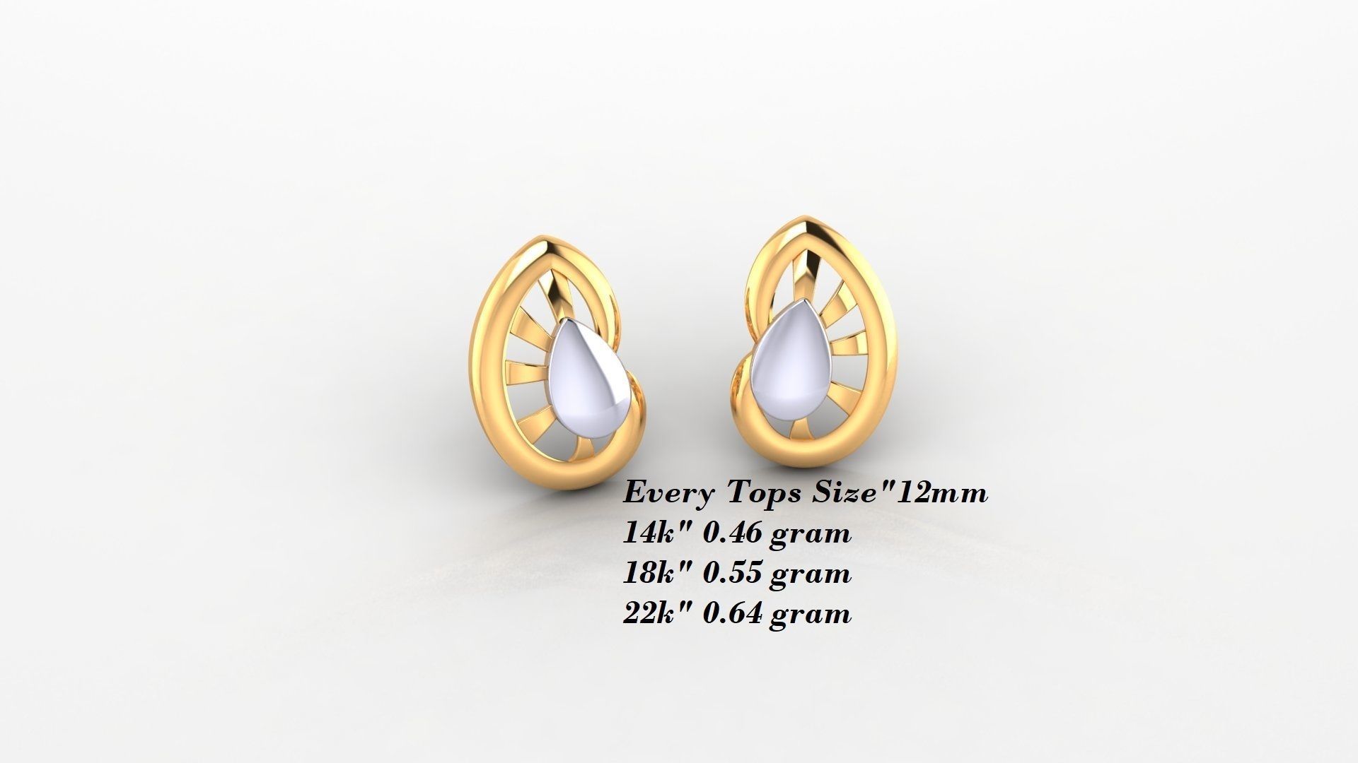 Earrings 50 3D print model_40