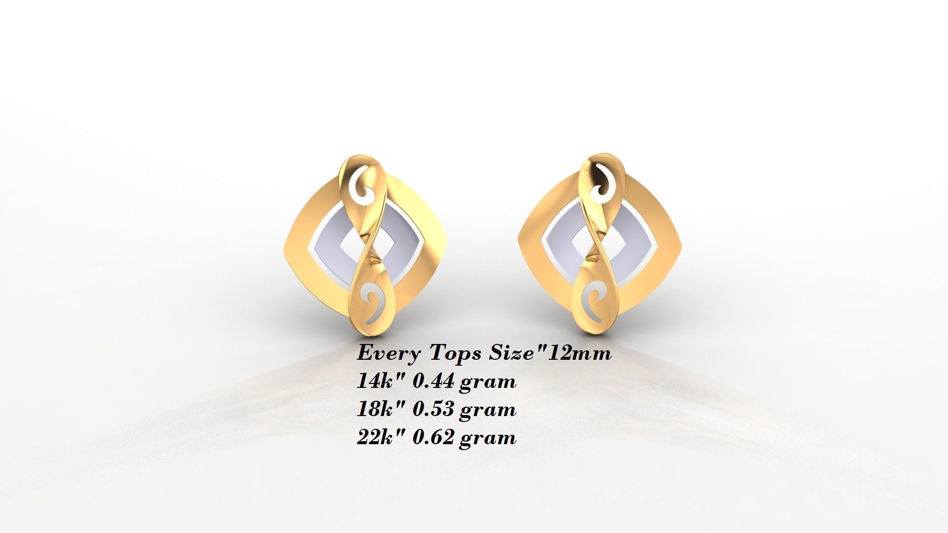 Earrings 50 3D print model_3