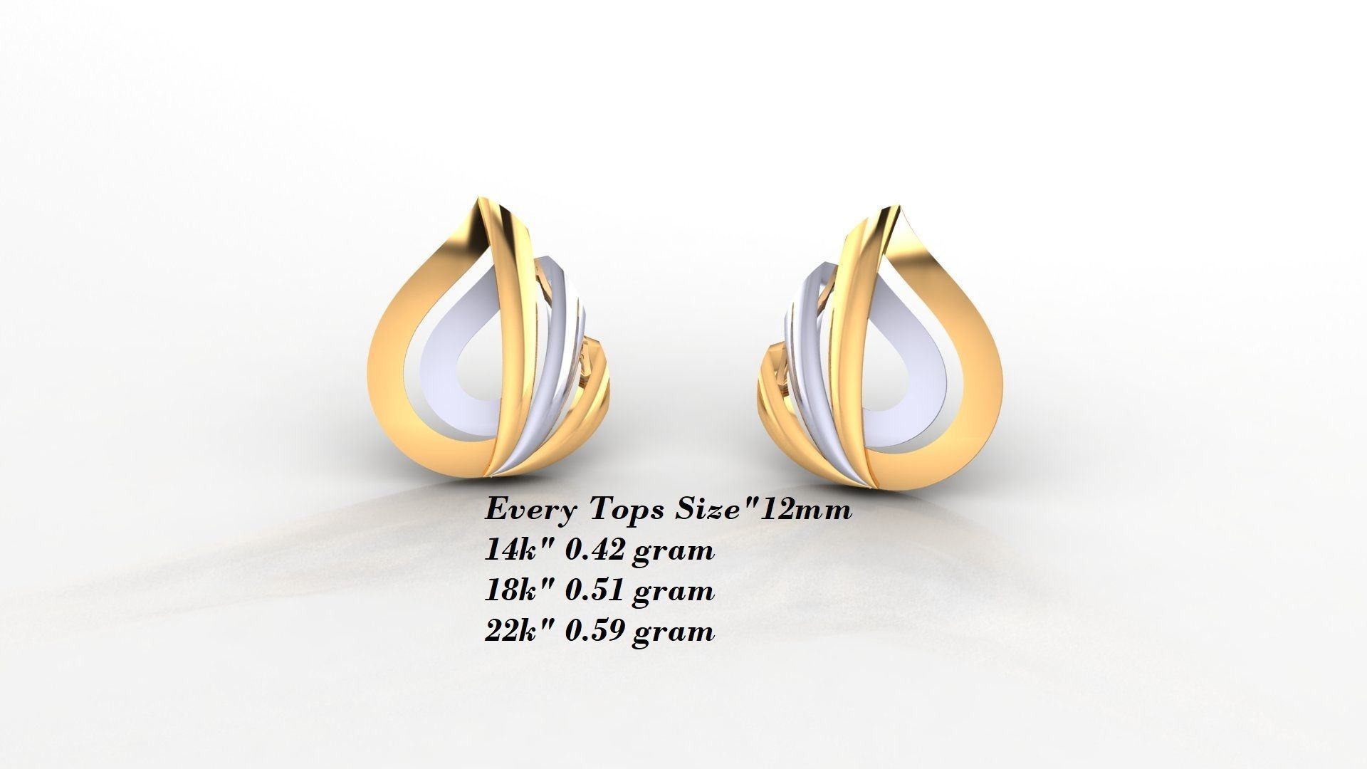 Earrings 50 3D print model_9