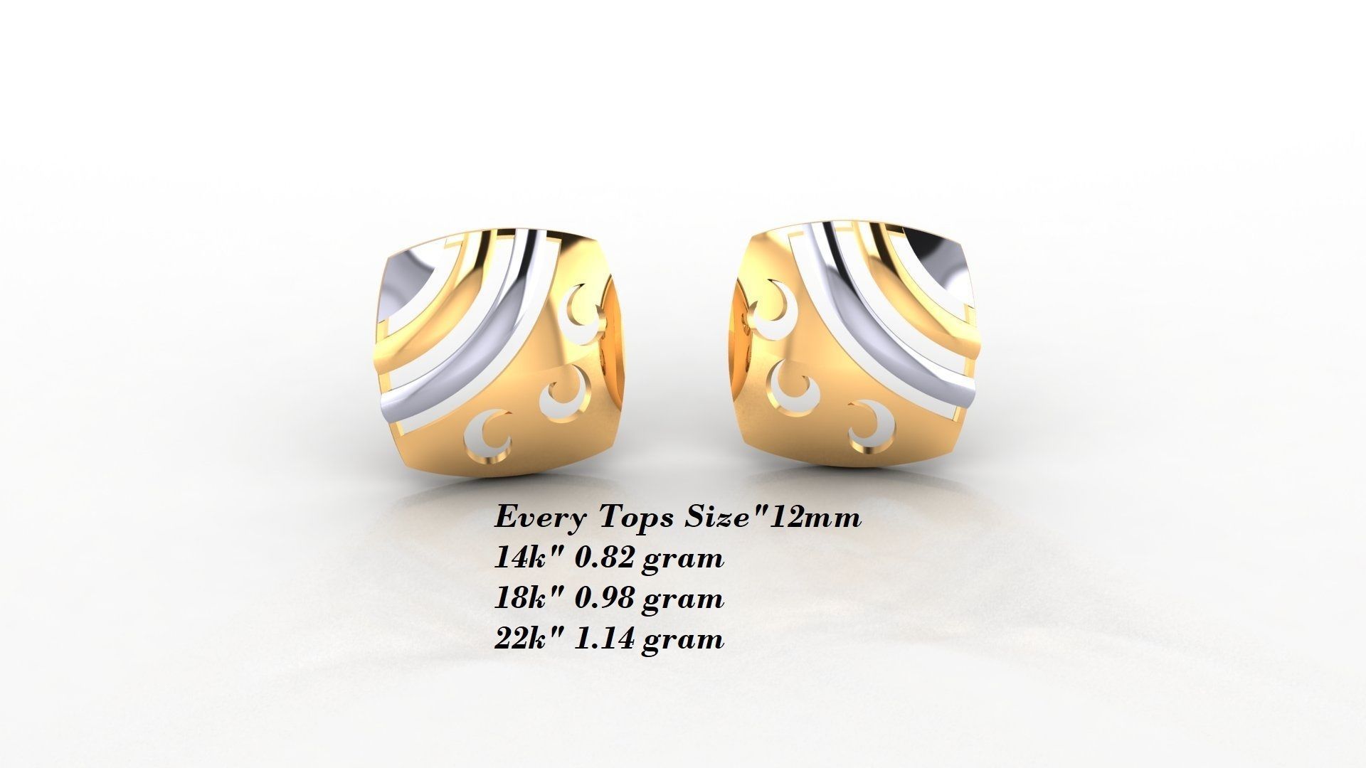 Earrings 50 3D print model_22