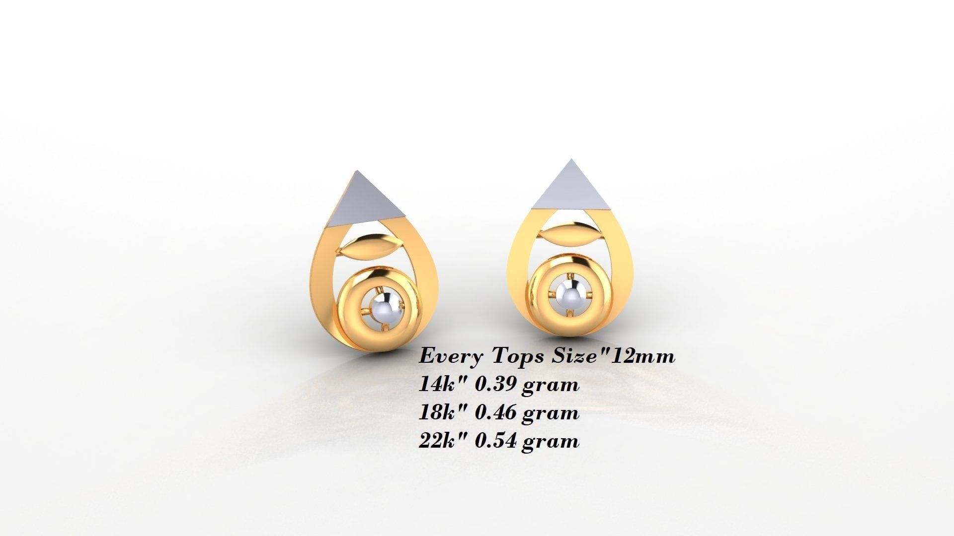 Earrings 50 3D print model_32