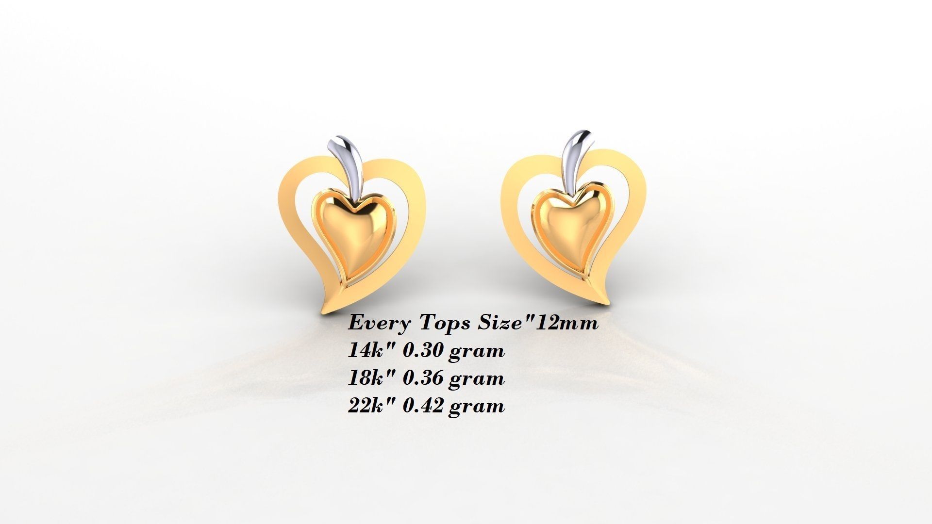 Earrings 50 3D print model_4