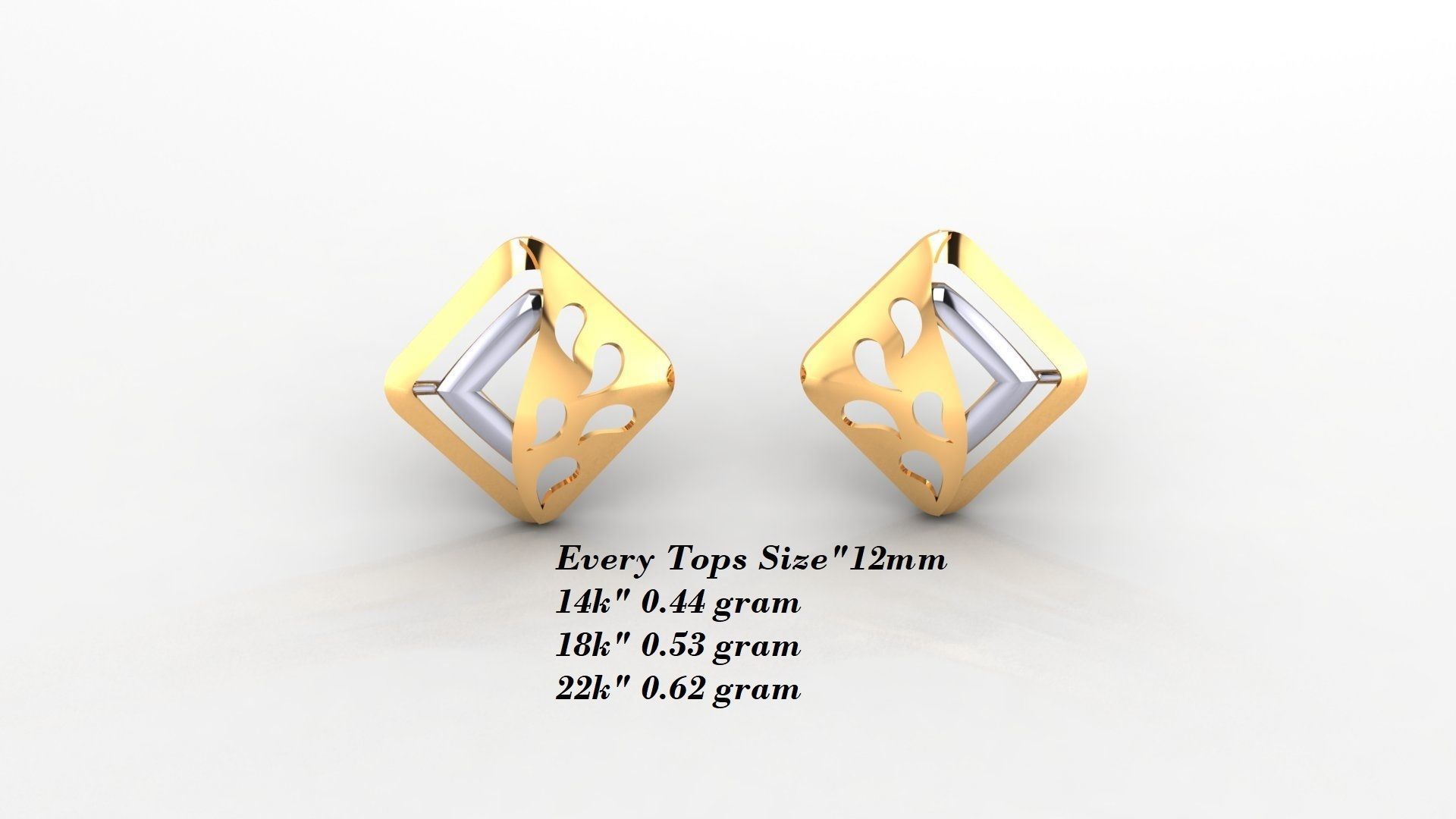 Earrings 50 3D print model_2