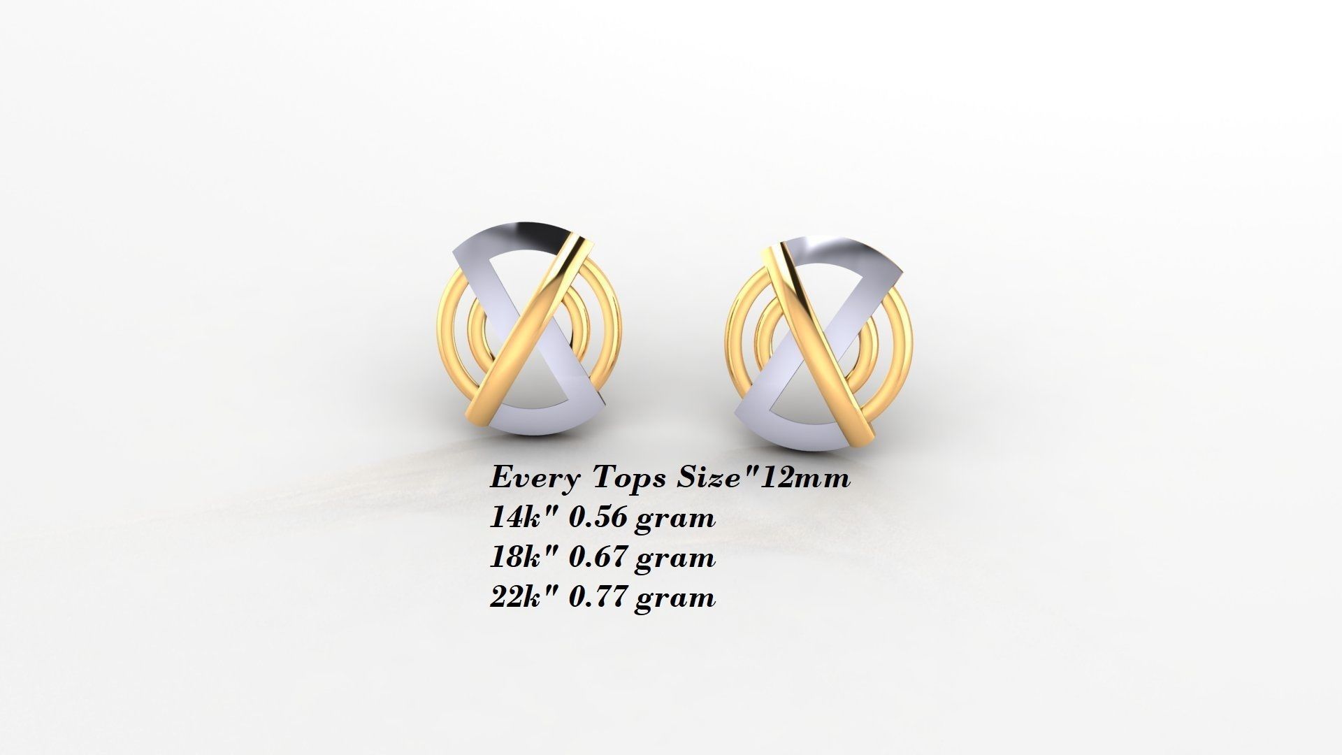 Earrings 50 3D print model_6