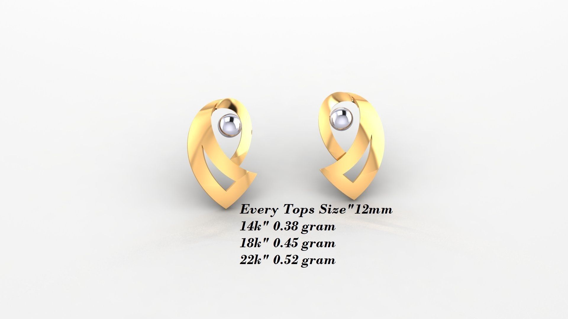 Earrings 50 3D print model_37