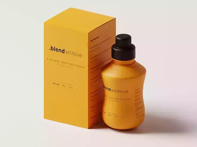 Cosmetic or Medicine Bottle Packaging 3D Model