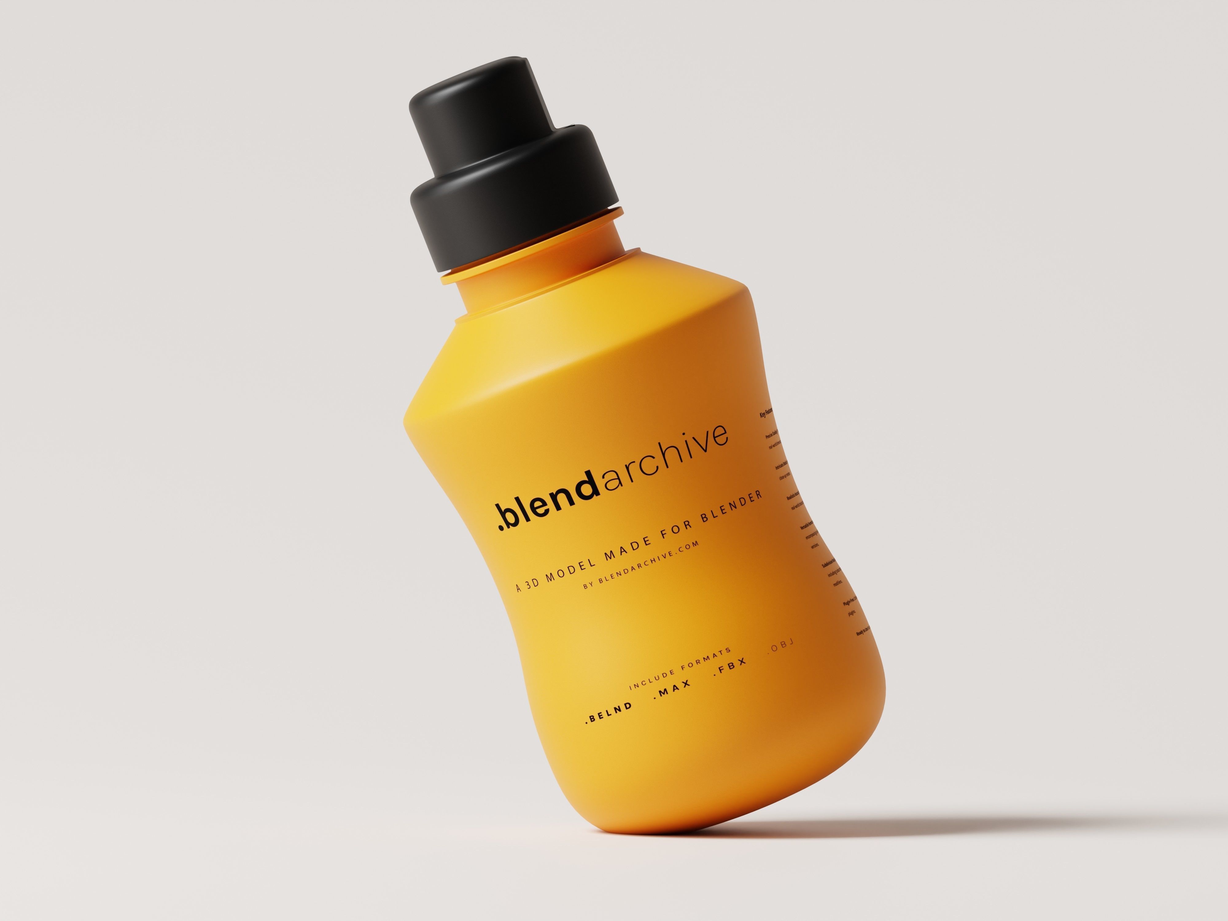 Cosmetic or Medicine Bottle Packaging 3D Model Low-poly 3D model_7