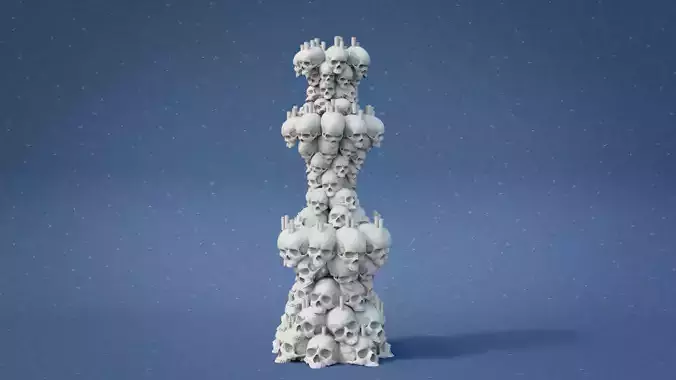 Skull Tower  3D print model