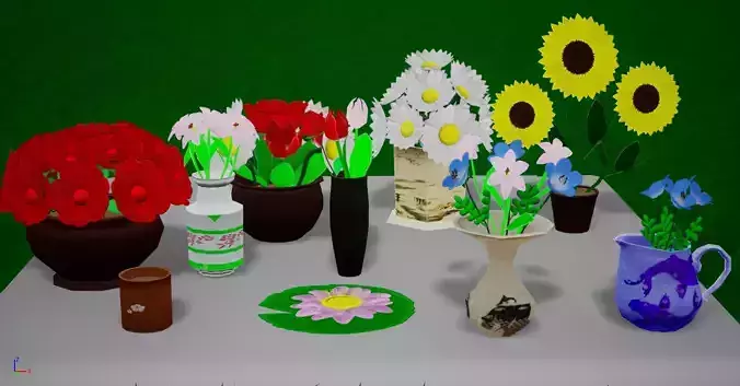 Stylized 3D Plant Pack