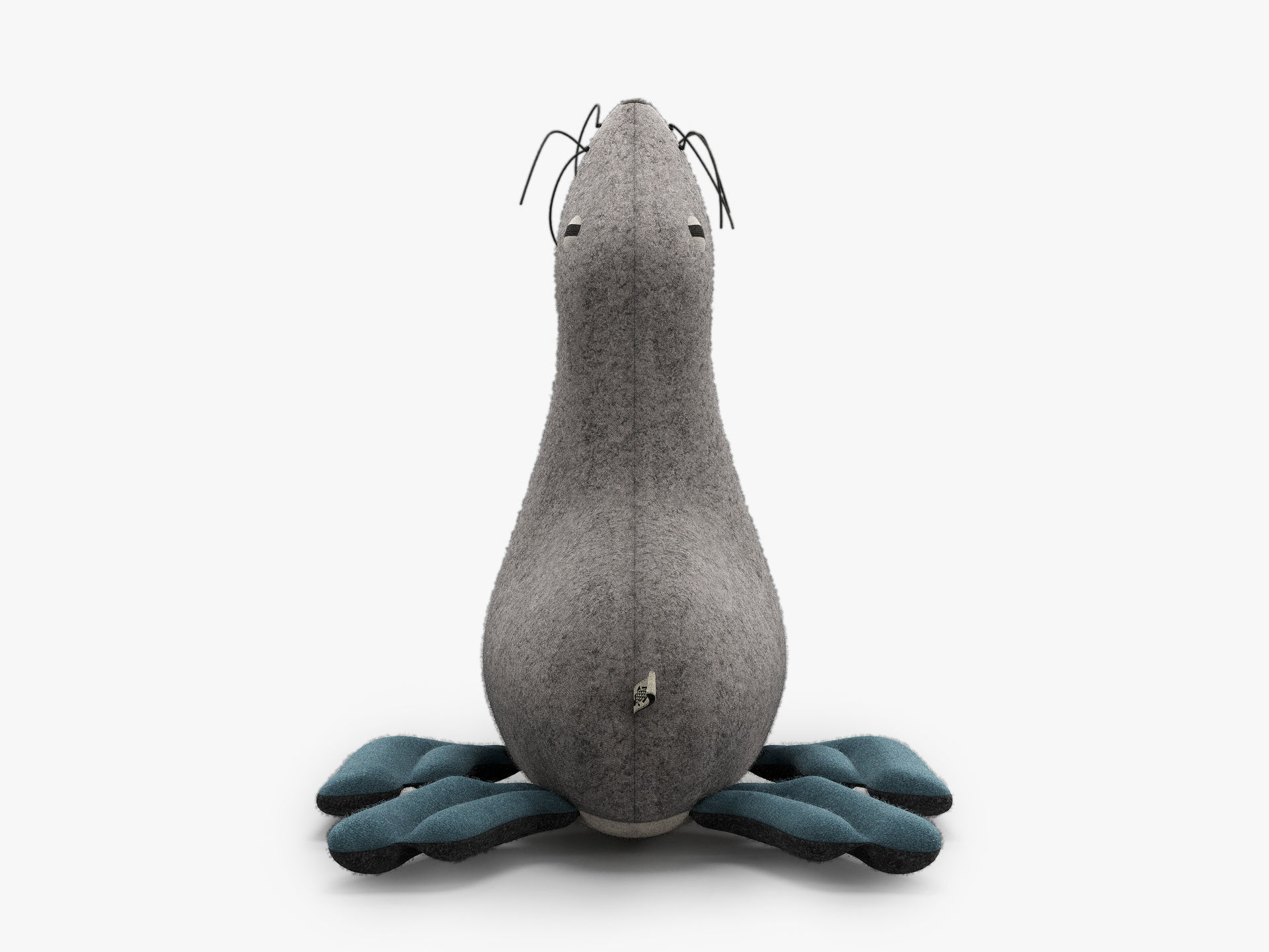 Carapau KALI Stuffed Toy Seal Low-poly 3D model_4