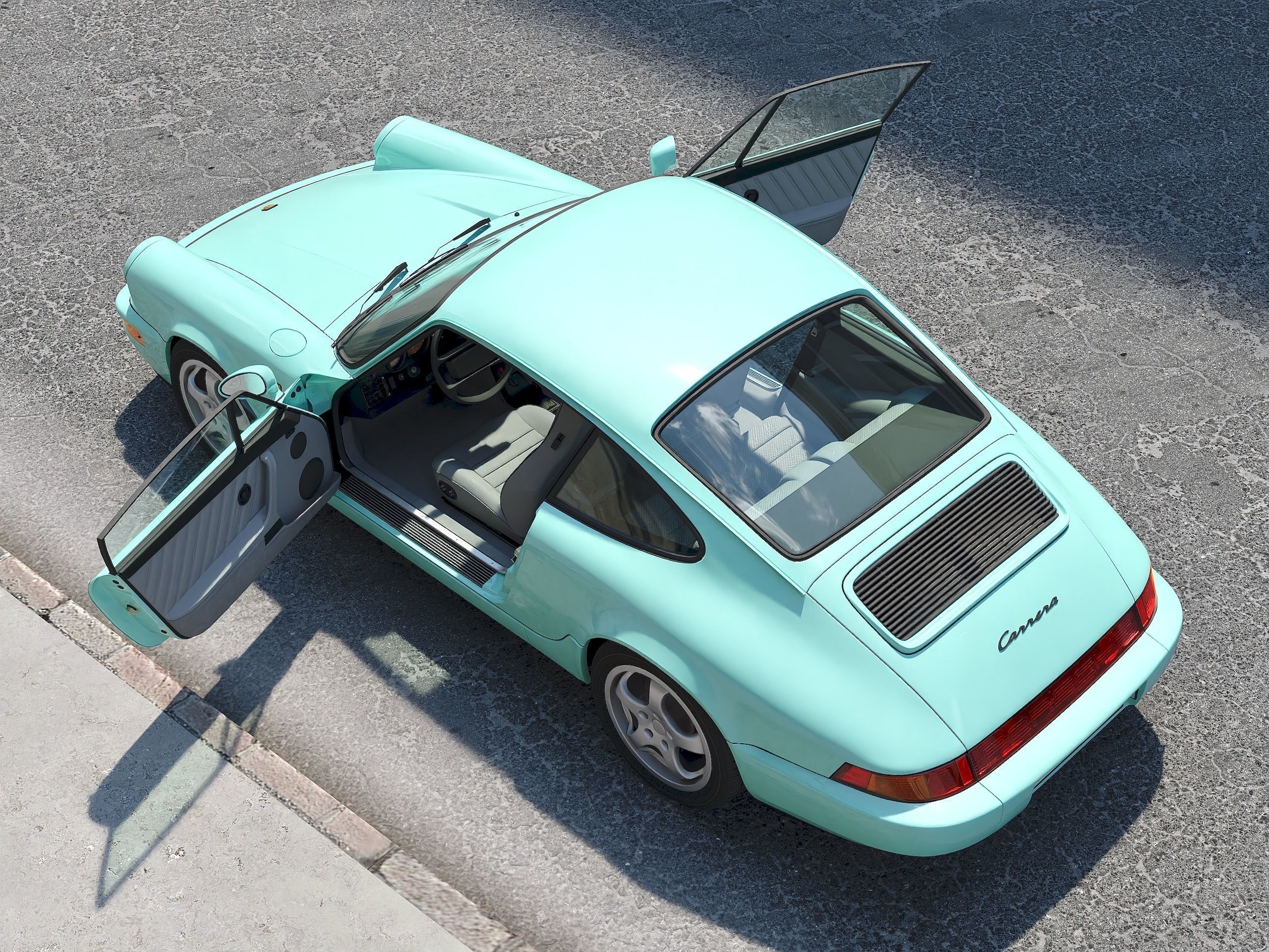 Porsche 911 1990 3D model_6