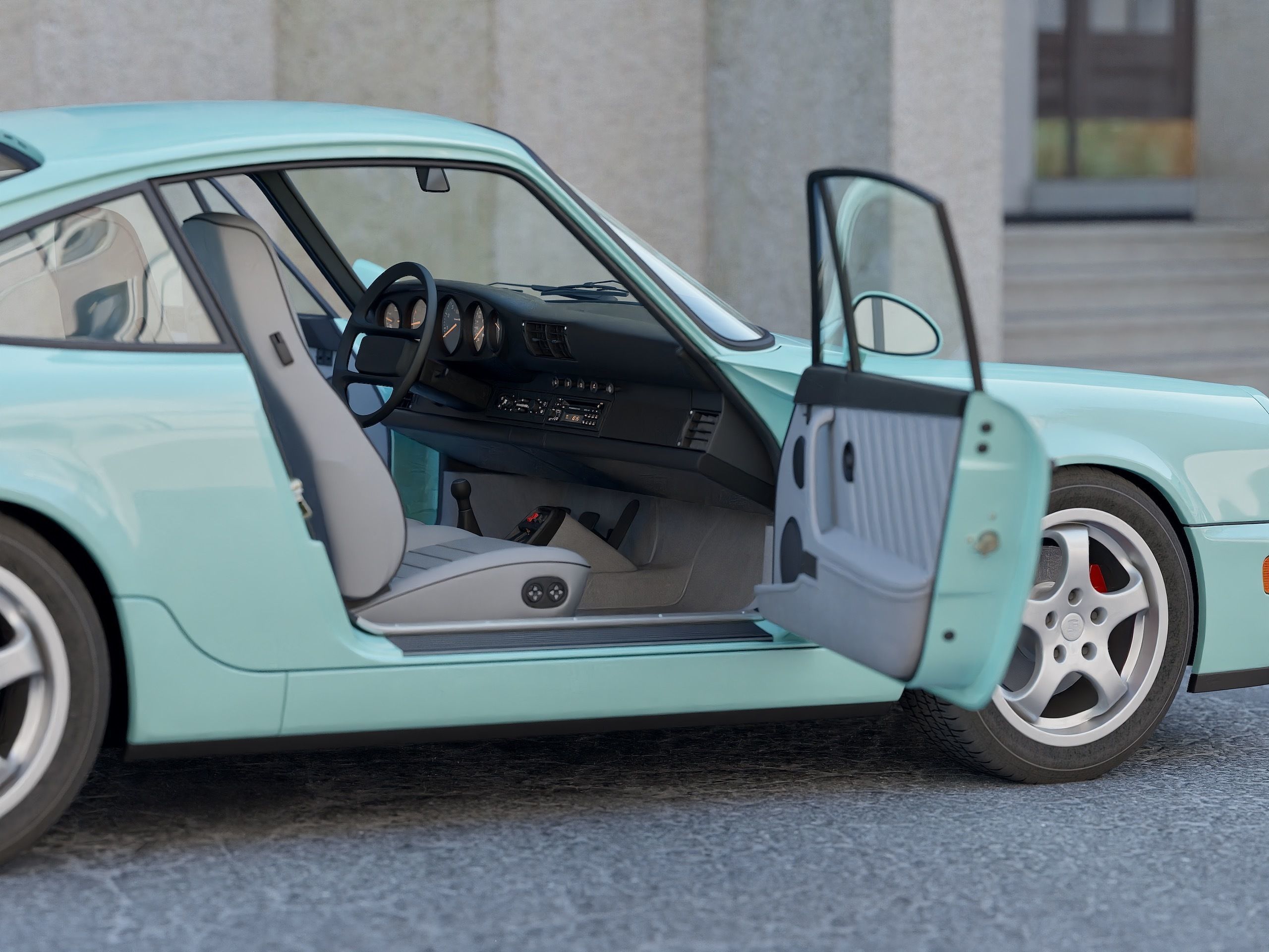 Porsche 911 1990 3D model_7