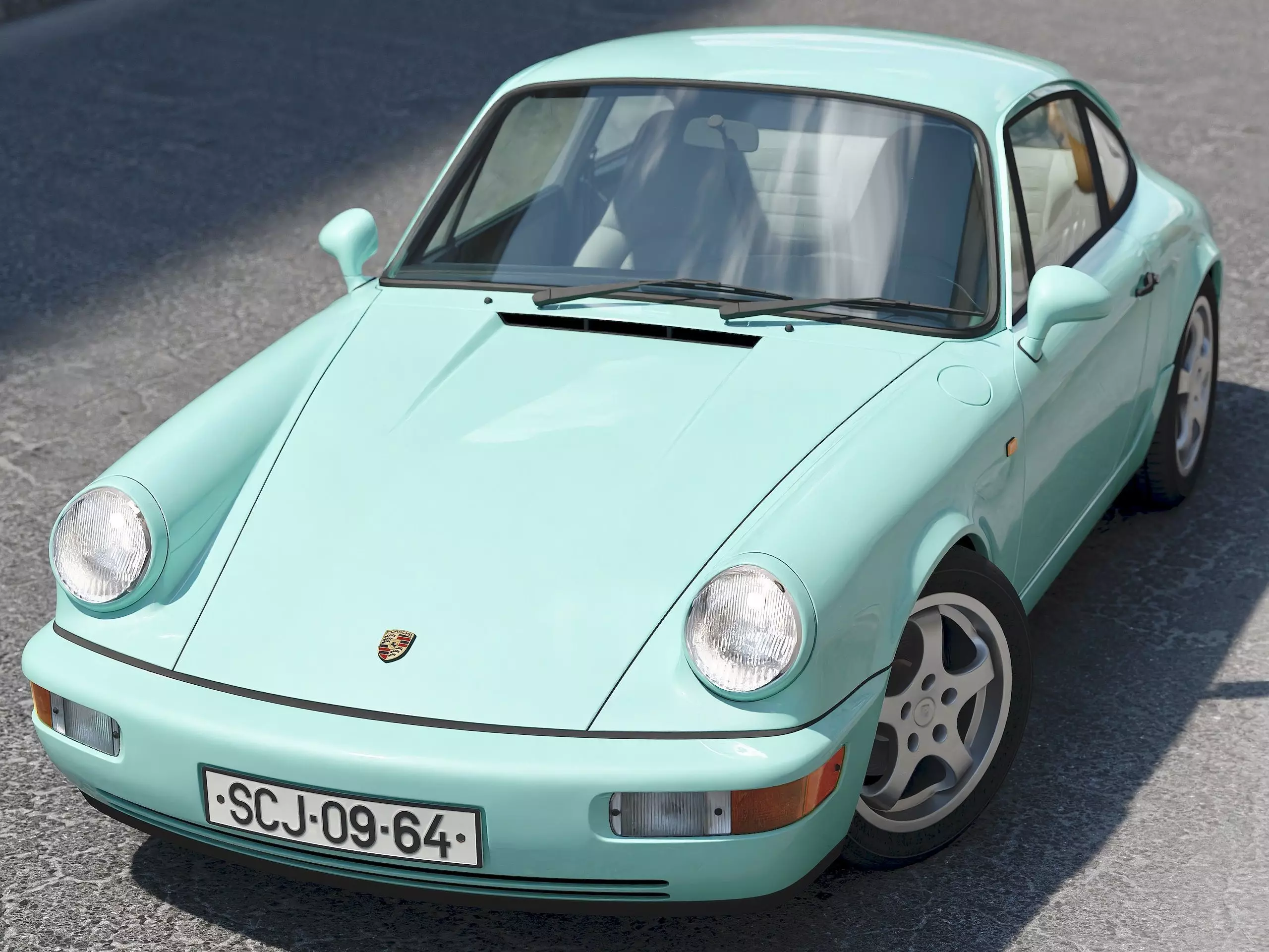 Porsche 911 1990 3D model_0