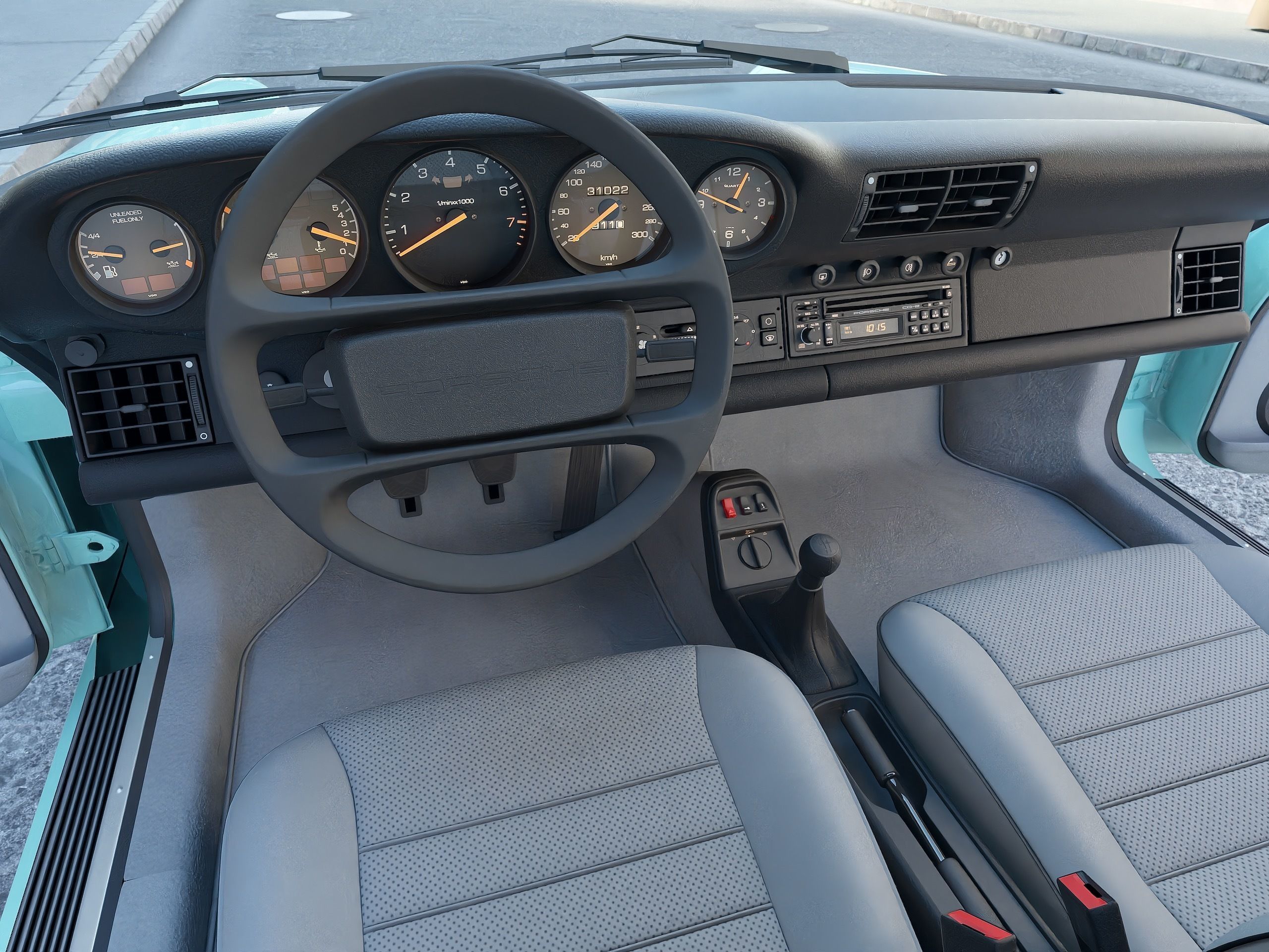 Porsche 911 1990 3D model_8