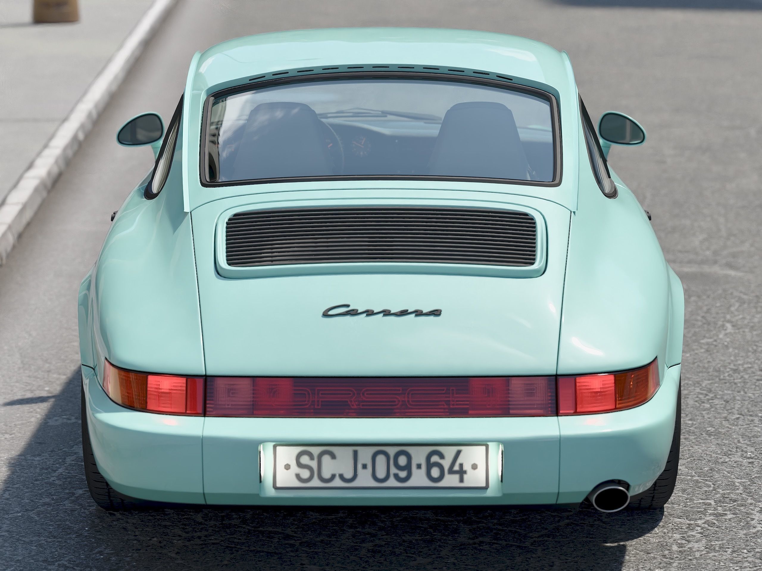 Porsche 911 1990 3D model_4