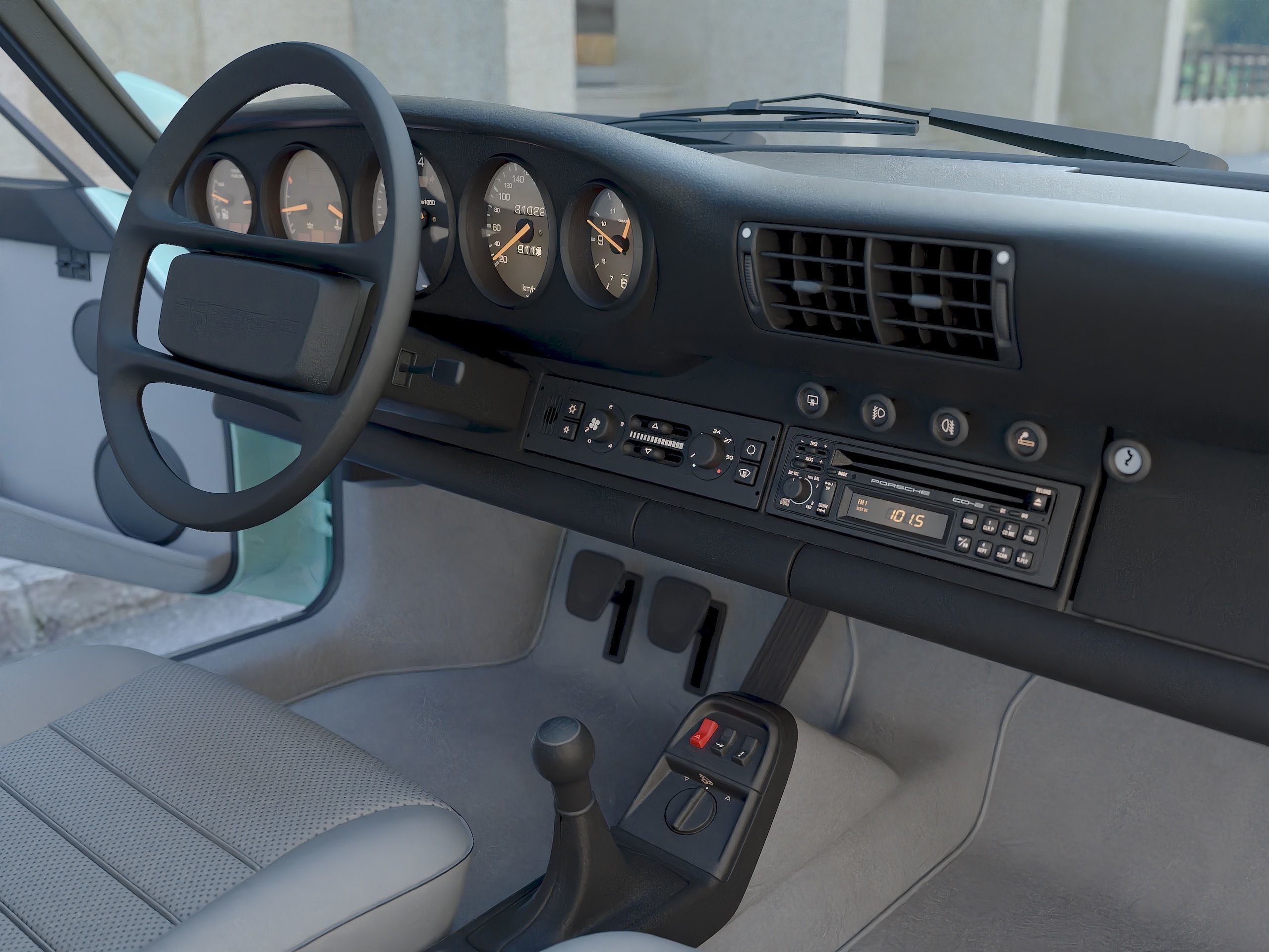 Porsche 911 1990 3D model_9