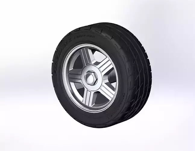 Wheels for scale model of Camaro Z28 1992