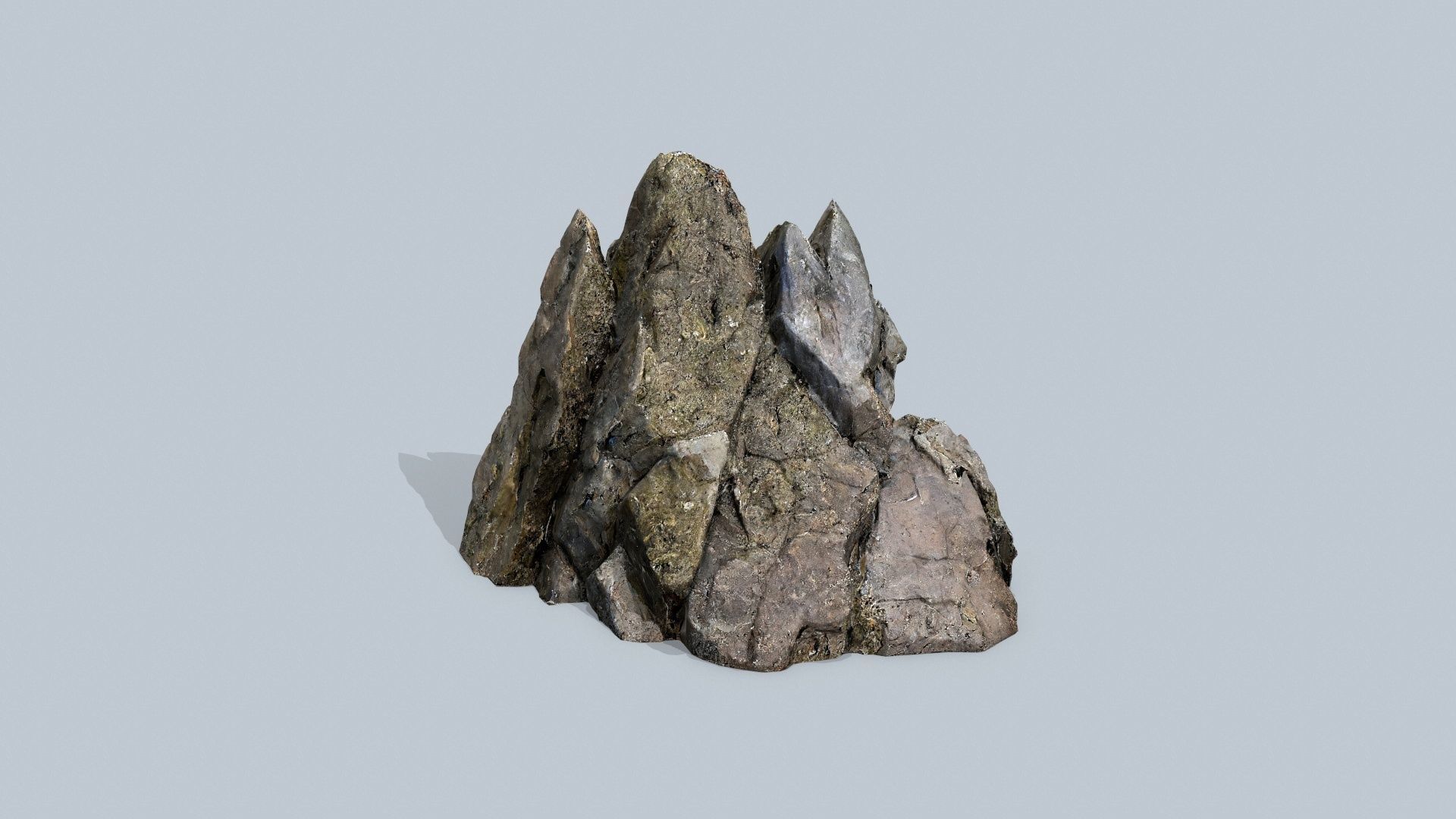 cliff rocks  Low-poly 3D model_13