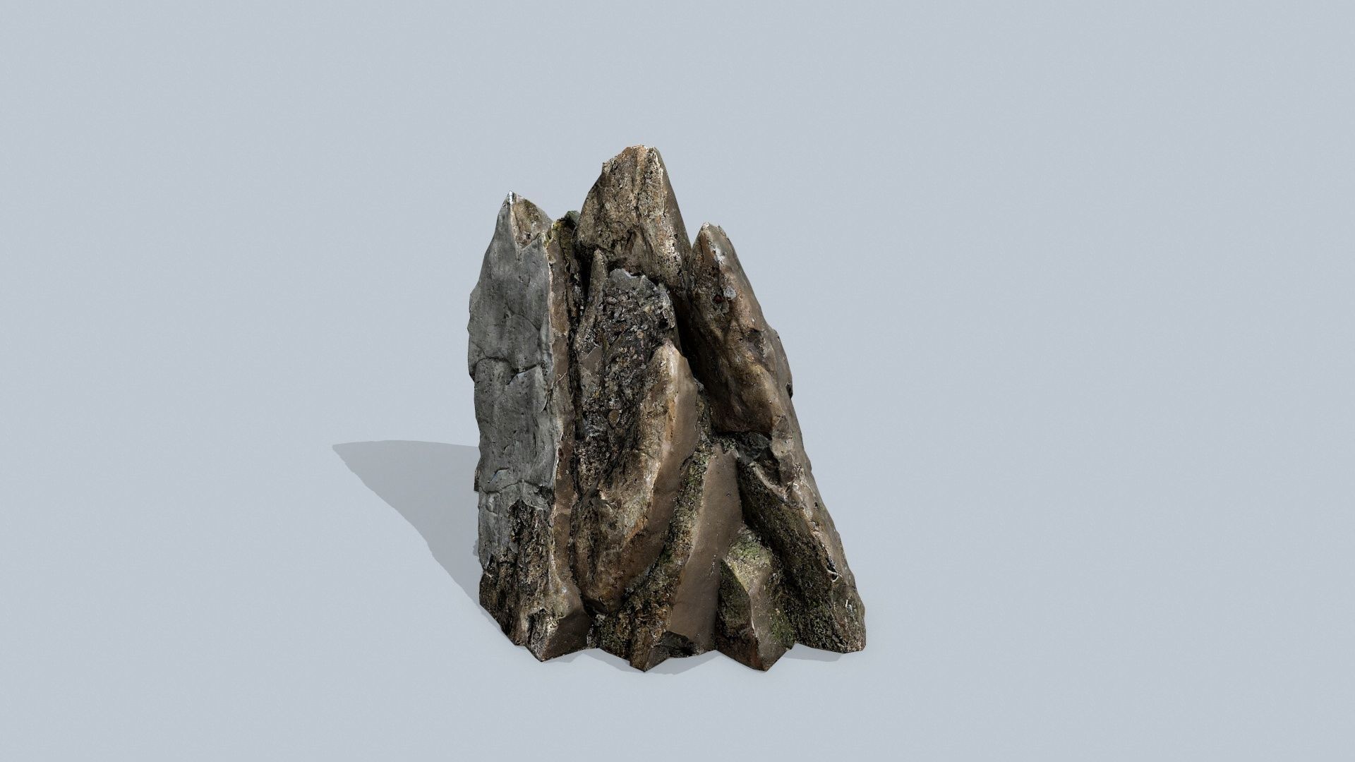 cliff rocks  Low-poly 3D model_7