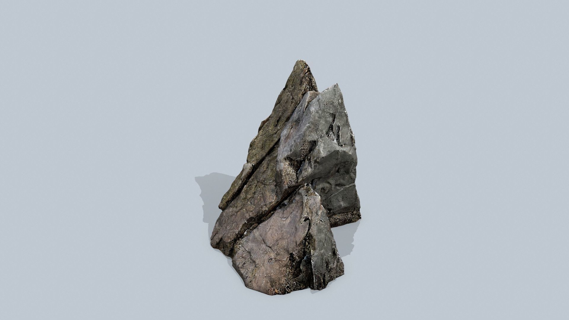 cliff rocks  Low-poly 3D model_11