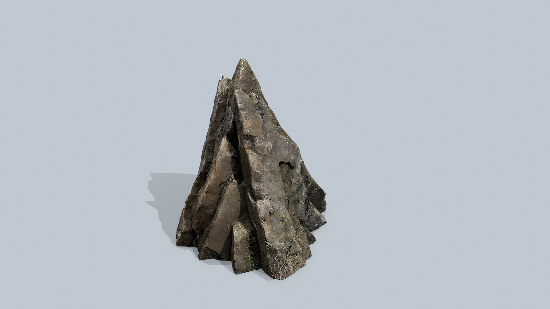 cliff rocks  Low-poly 3D model_6
