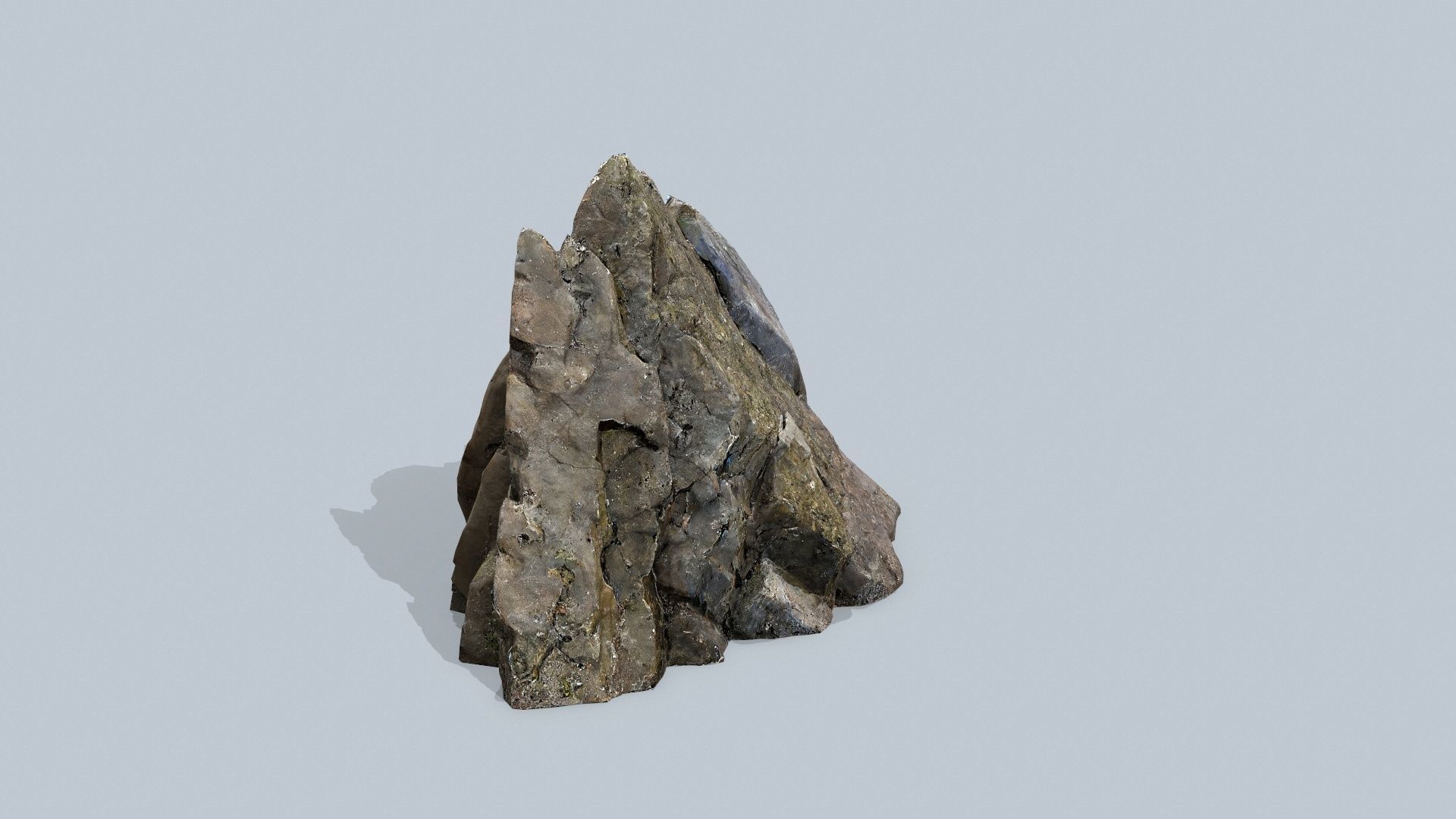 cliff rocks  Low-poly 3D model_5