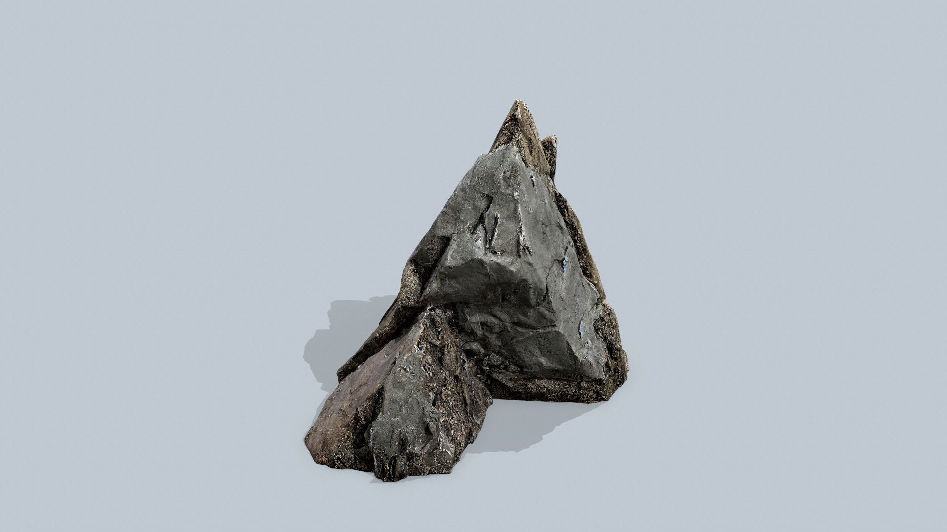 cliff rocks  Low-poly 3D model_10