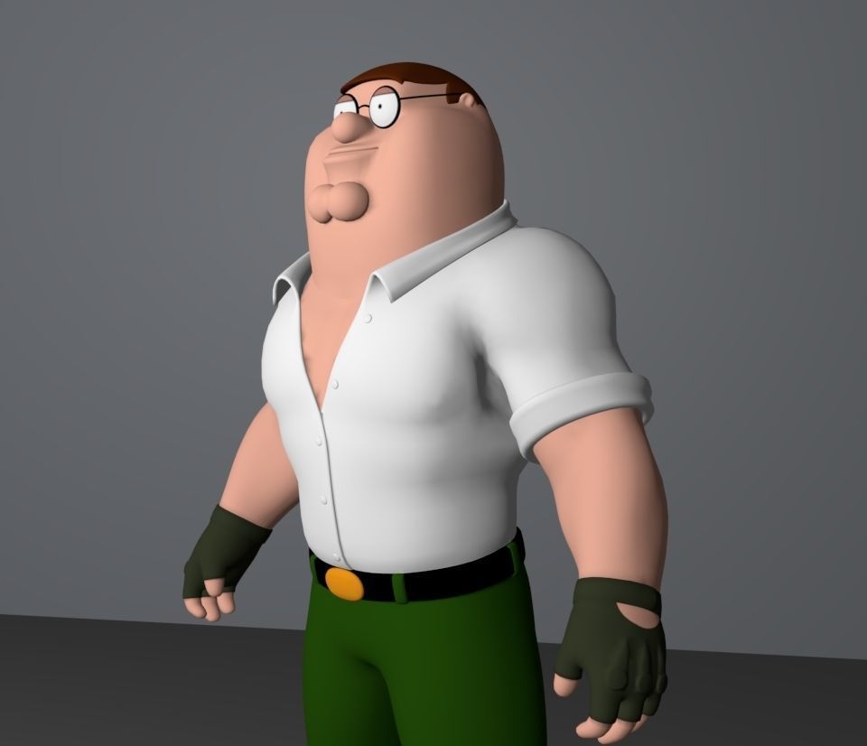 peter griffin 3D model_2