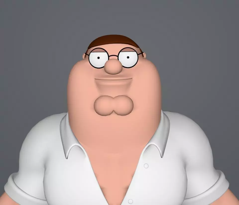peter griffin 3D model_0