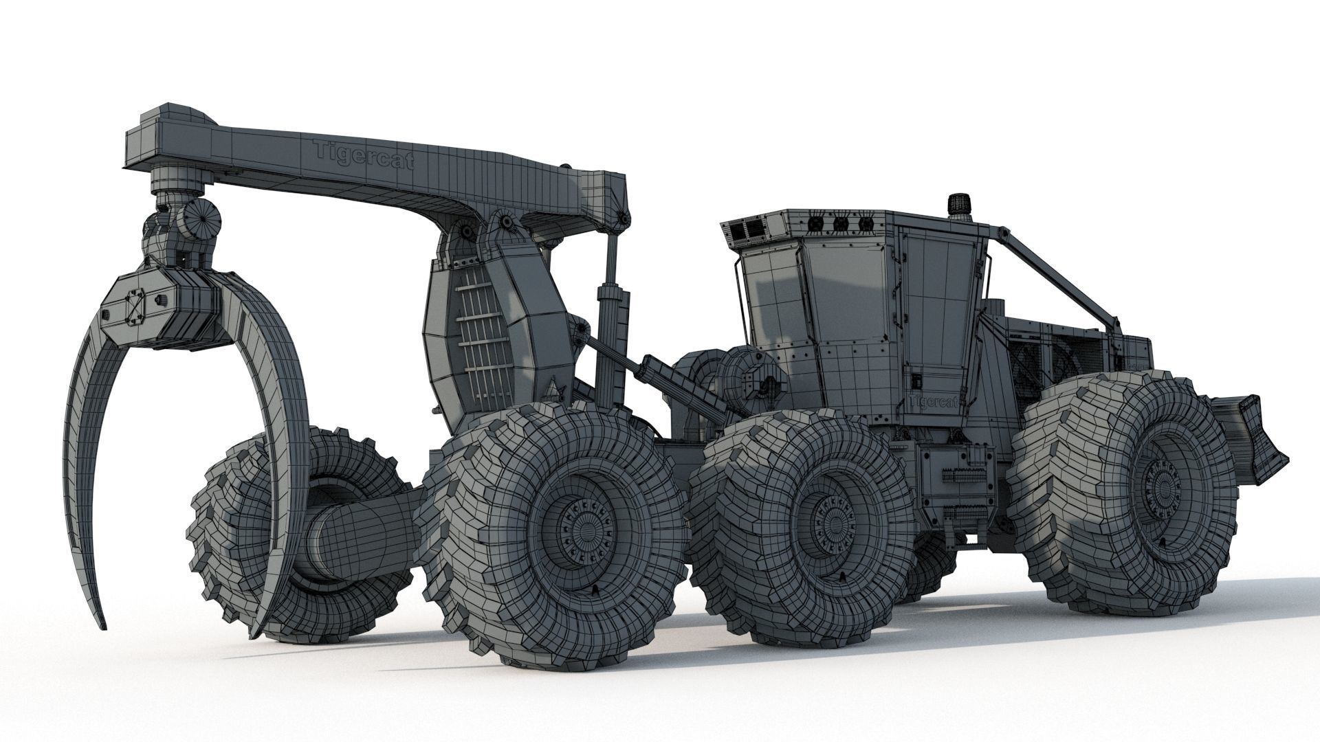 Tigercat Skidder Forestry Loader 635E 3D model_17