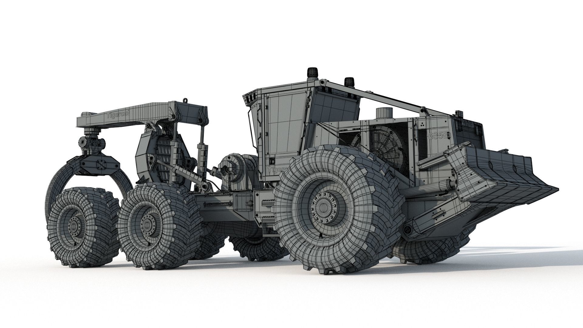 Tigercat Skidder Forestry Loader 635E 3D model_18