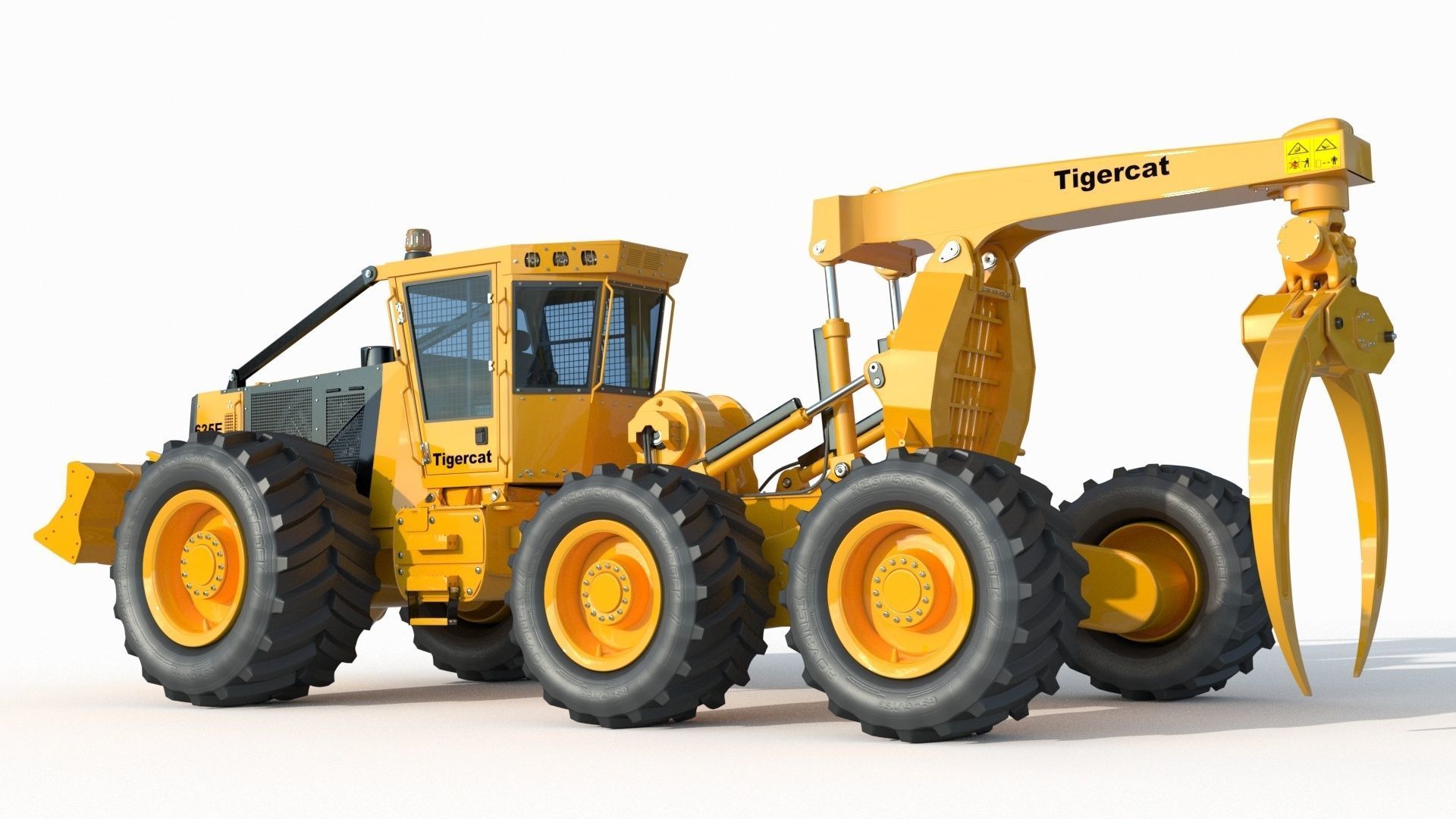 Tigercat Skidder Forestry Loader 635E 3D model_1