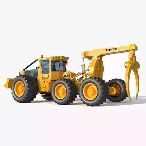Tigercat Skidder Forestry Loader 635E 3D model