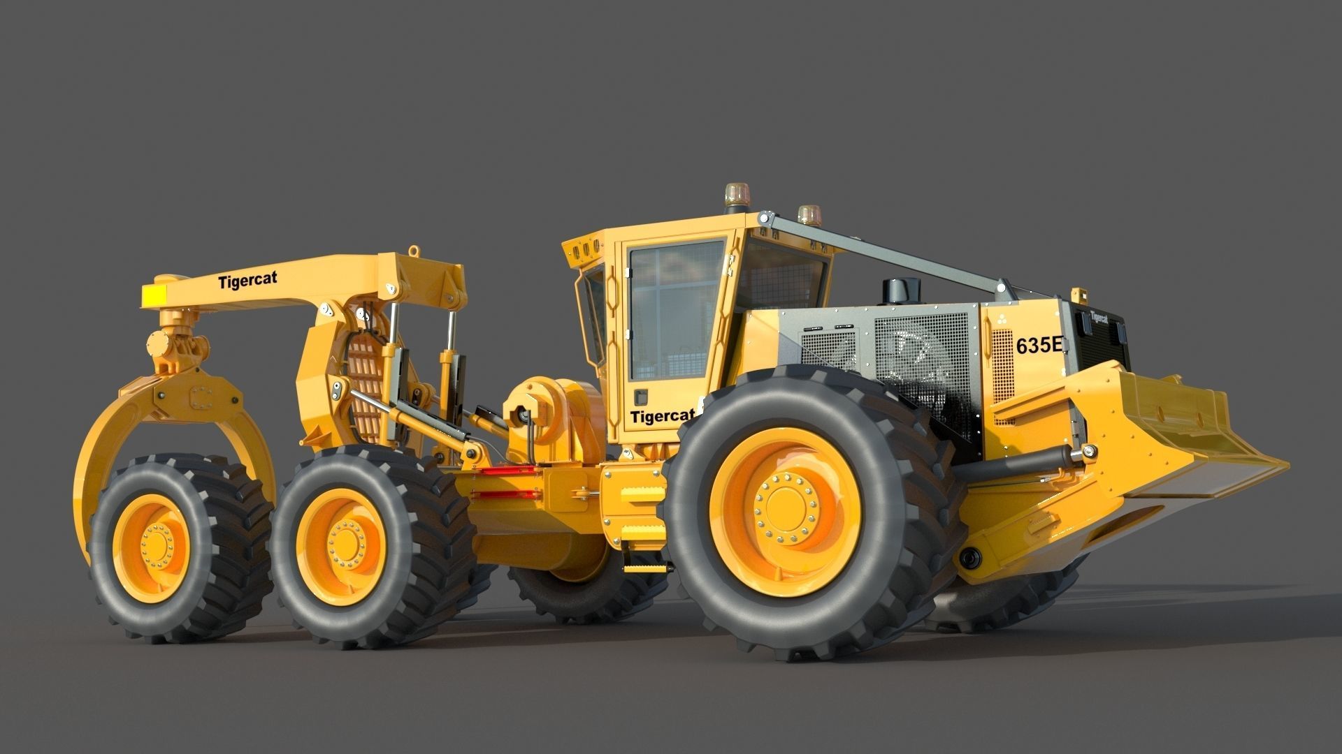 Tigercat Skidder Forestry Loader 635E 3D model_5