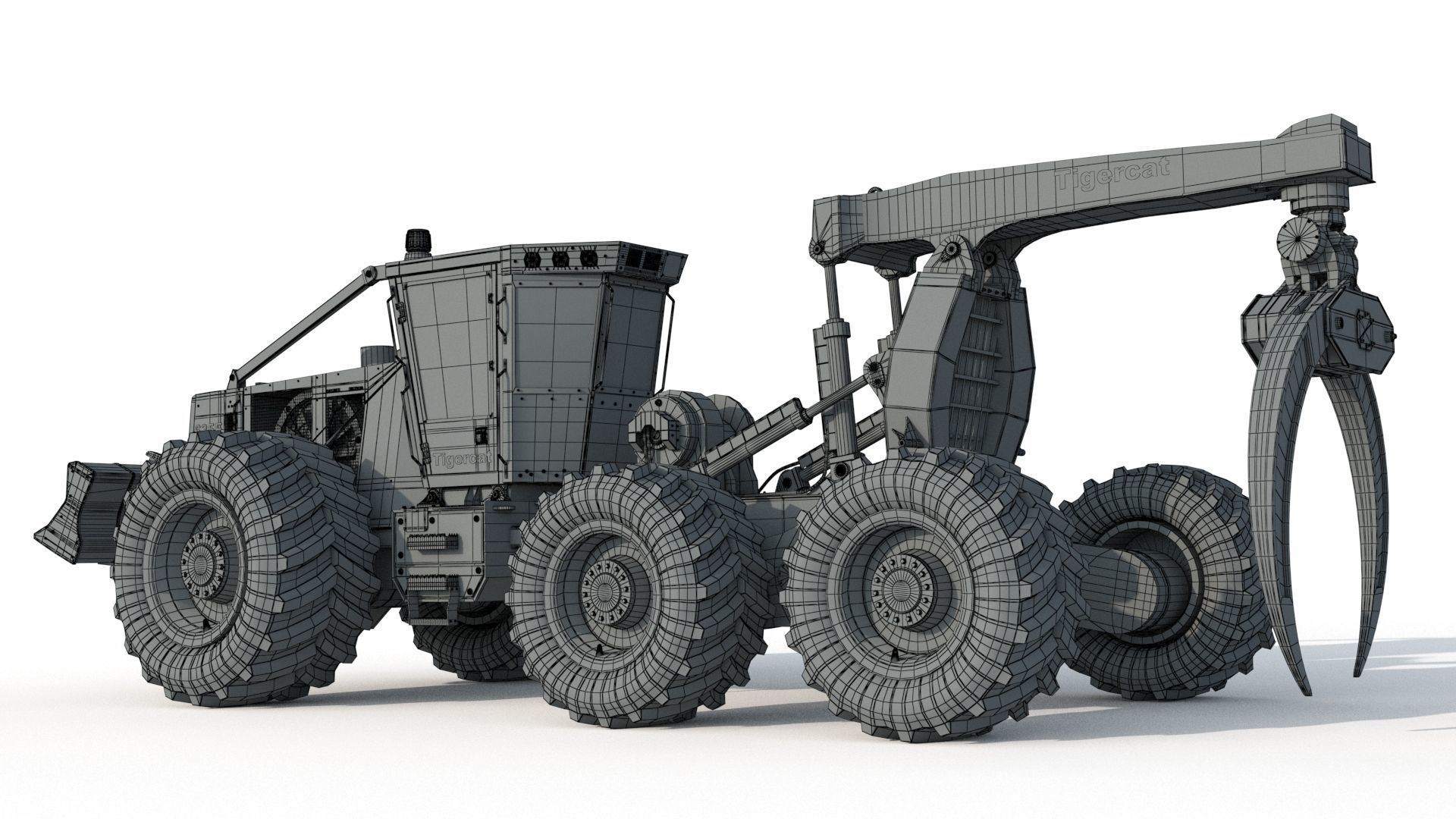 Tigercat Skidder Forestry Loader 635E 3D model_16