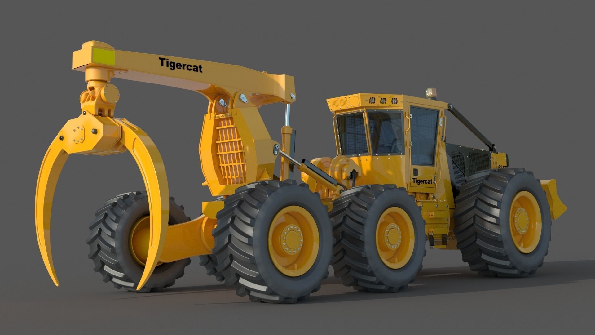 Tigercat Skidder Forestry Loader 635E 3D model_4