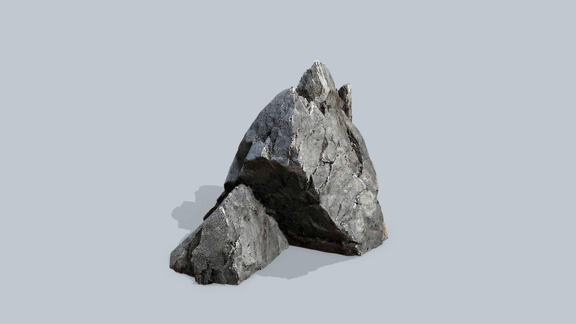 cliff rocks  Low-poly 3D model_9
