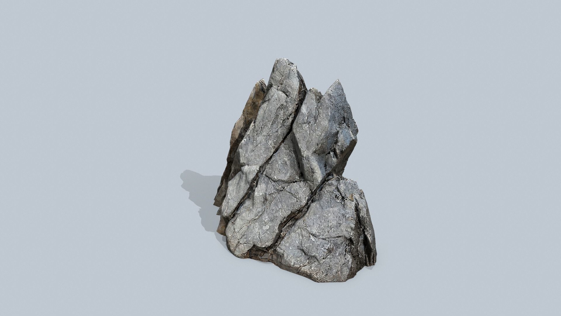 cliff rocks  Low-poly 3D model_11