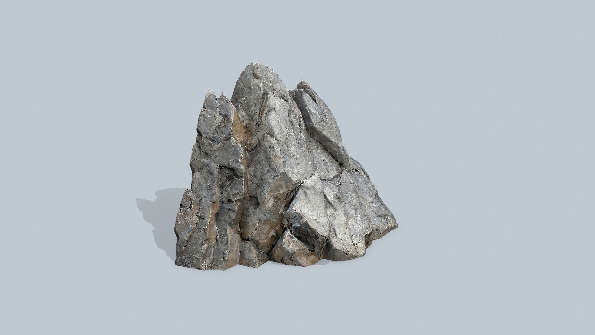 cliff rocks  Low-poly 3D model_4