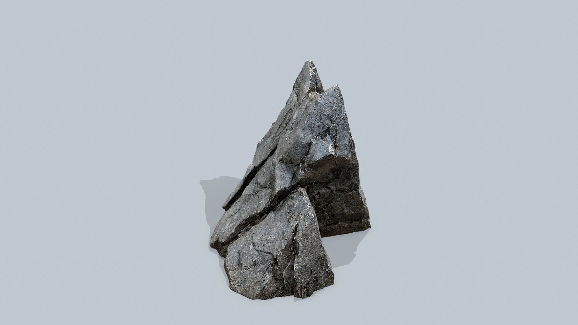 cliff rocks  Low-poly 3D model_10