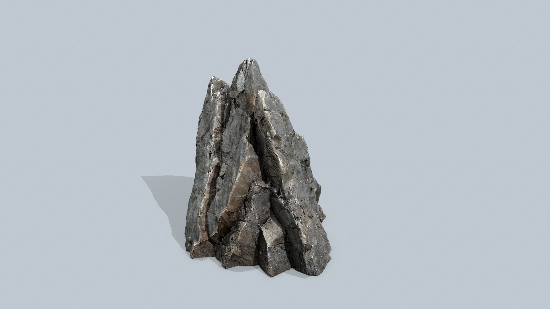 cliff rocks  Low-poly 3D model_6