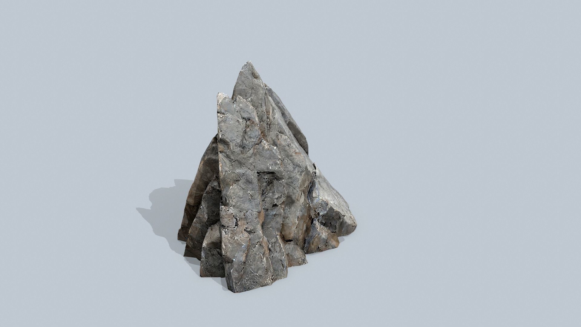 cliff rocks  Low-poly 3D model_5