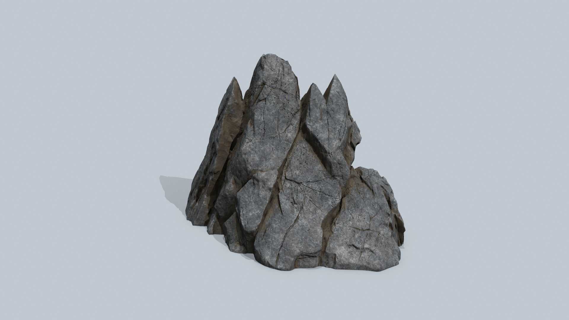 cliff rocks  Low-poly 3D model_11