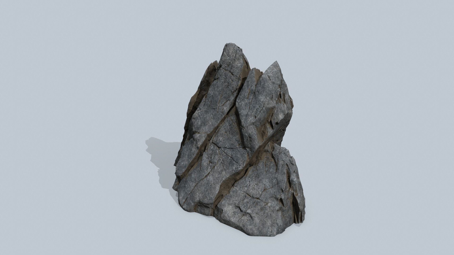 cliff rocks  Low-poly 3D model_10