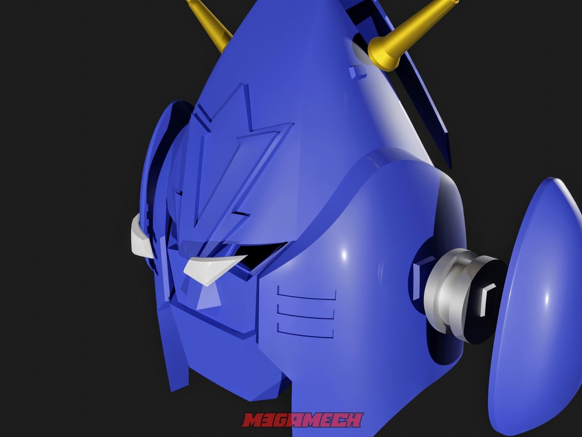 CHODENJI ROBO COMBATTLER V WEARABLE PRINTABLE HELMET HEAD 3D print model_13
